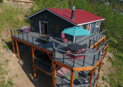 Gray Deck on Cliff
