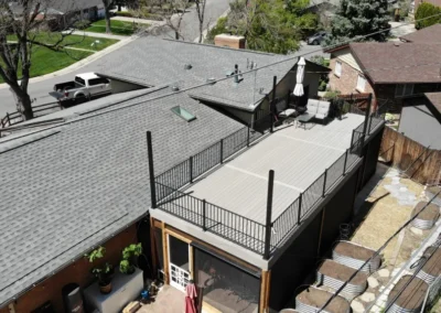 Fiberon Composite Decking and Fortress Building Products railing - Applewood - (2)