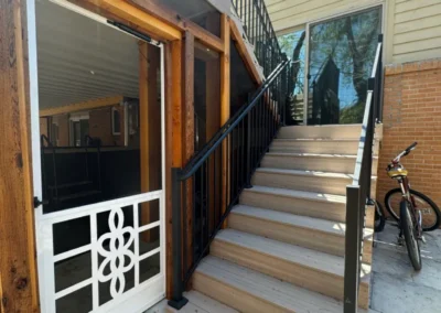 Fiberon Composite Decking and Fortress Building Products railing - Applewood - (3)
