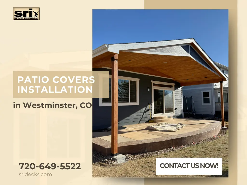 Home in Westminster with professionally installed patio covers for all-weather protection