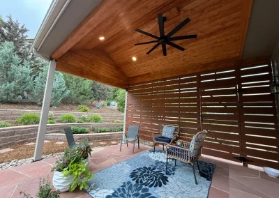 Patio Cover and Privacy Wall Installation Project 1