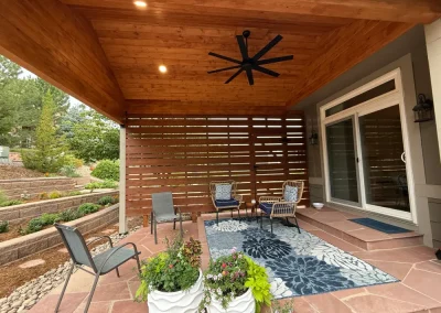 Patio Cover and Privacy Wall Installation Project 2