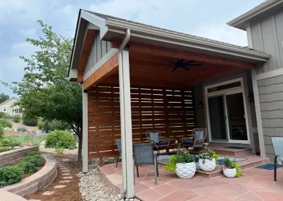Patio Cover and Privacy Wall Installation Project