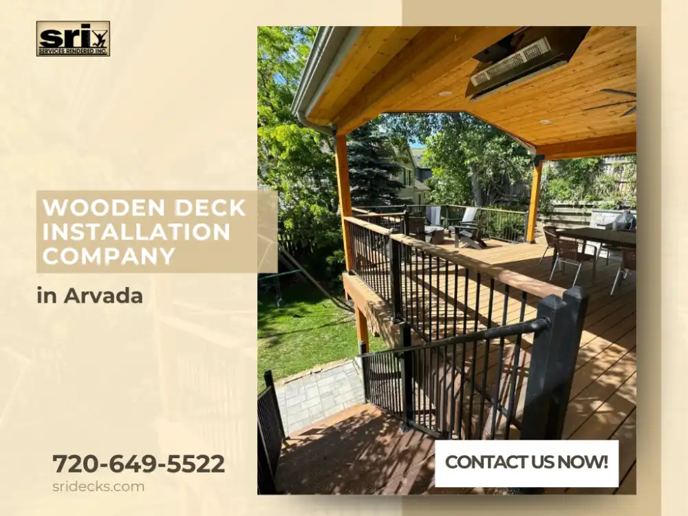 Professional deck builders in Arvada specializing in wood deck installations