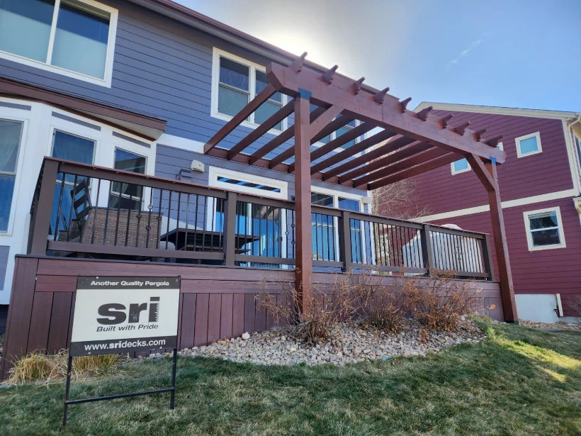 wooden pergolas in Arvada